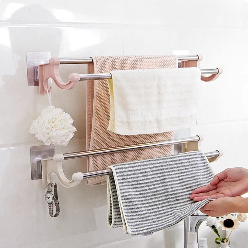 DUAL BAR TOWEL RACK