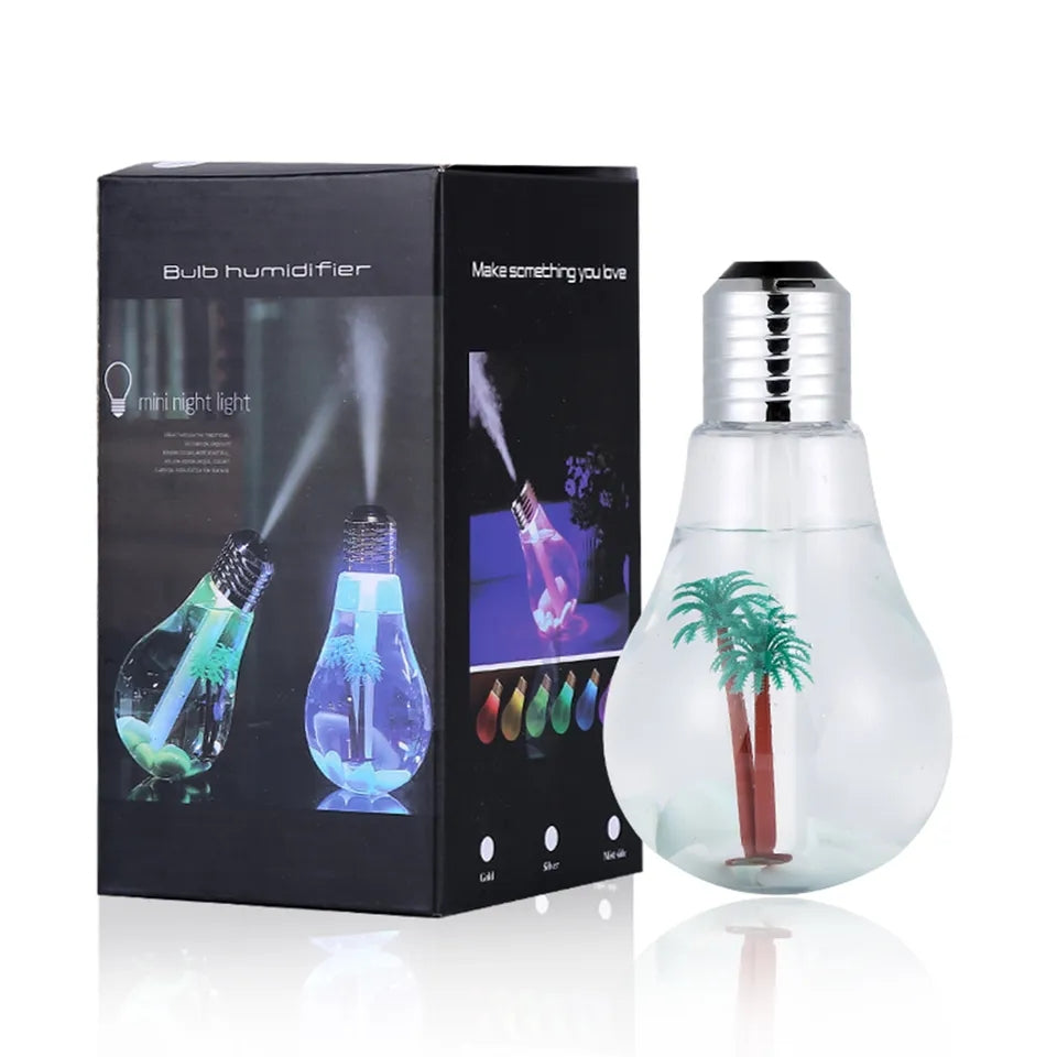 BULB HUMIDIFIER WITH COLORFULL NIGH LIGHT