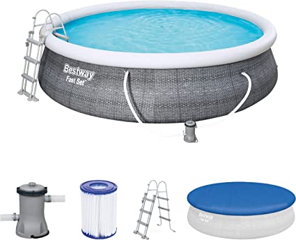 BESTWAY Round Ring Fast Set Swimming Pool 15ft x 33in