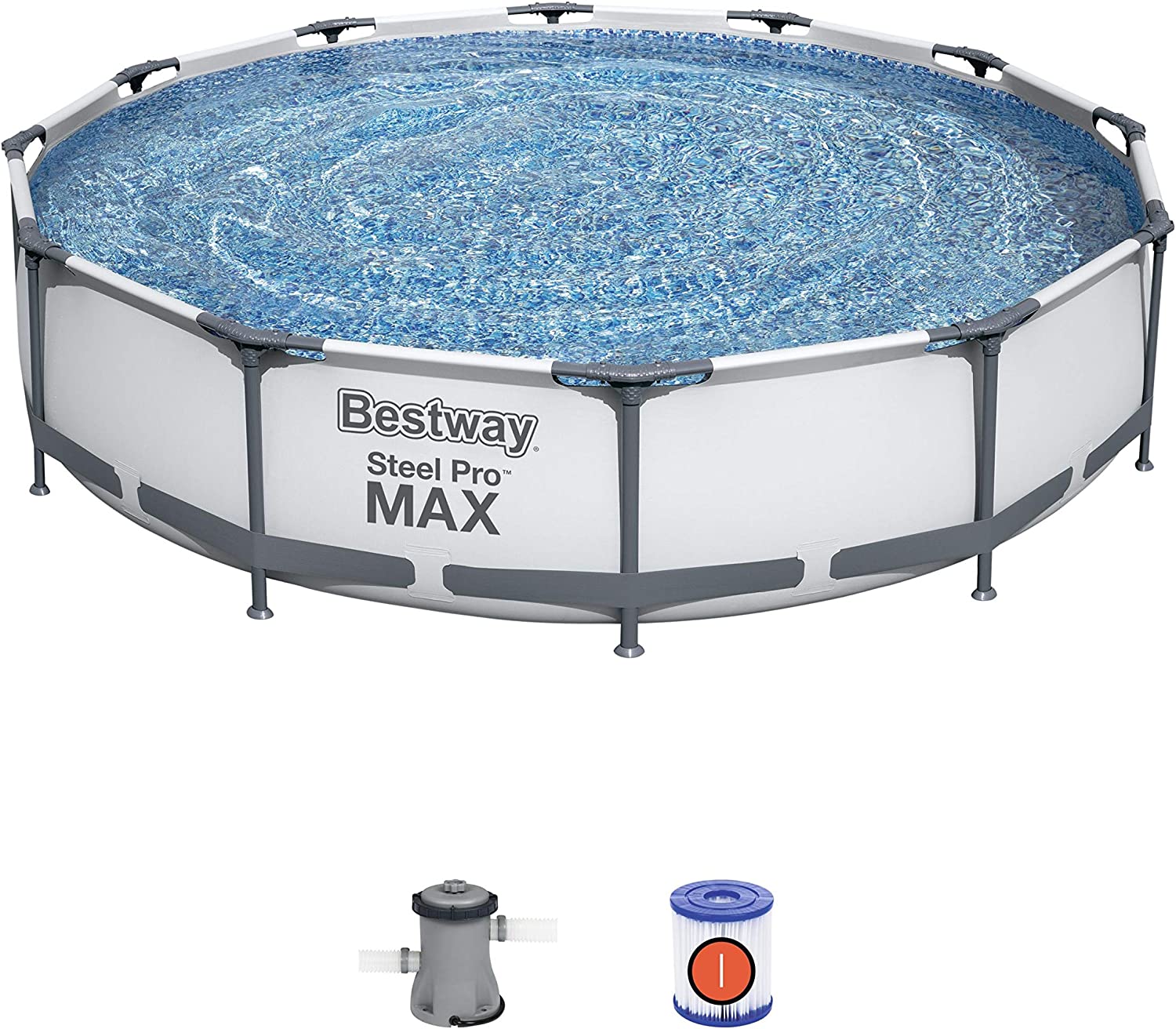 BESTWAY Steel Pro Round Swimming Pool 12ft x 30in