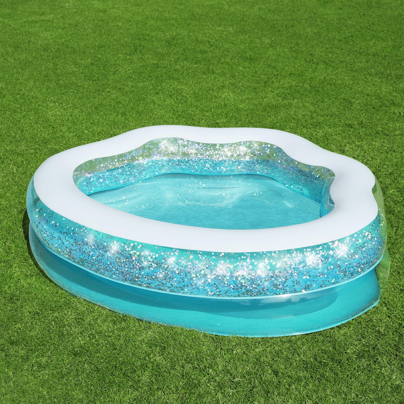 BESTWAY Sparkle Shell Kiddie Pool 59in x 50in x 17in