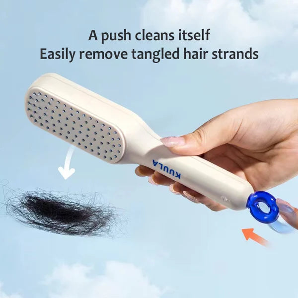 Self-Cleaning Anti-Static Massage Comb