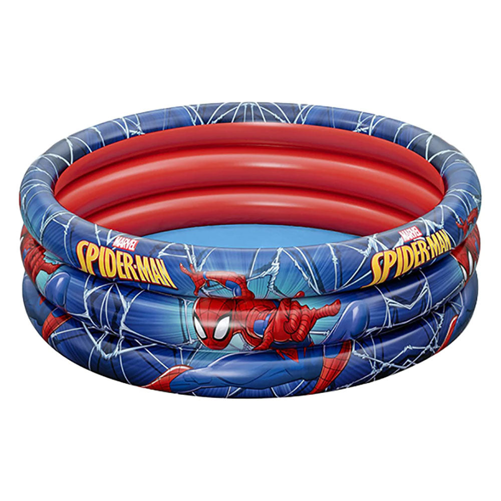 BESTWAY Spider Man Three Ring Swimming Pool For Kids 48in x 12in