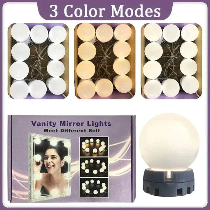 10 BULB LED VANITY MIRROR LIGHTS