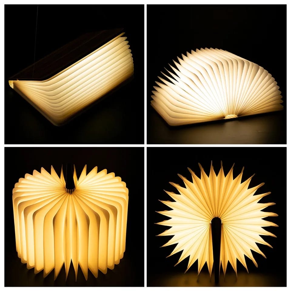 BOOK WOODEN LED LAMP