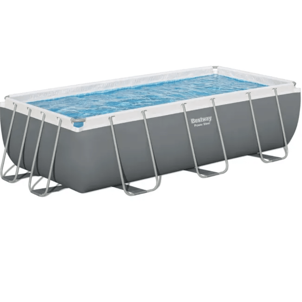 BESTWAY Power Steel Above Ground Rectangular Pool 13ft 3in x 6ft 7in x 39in