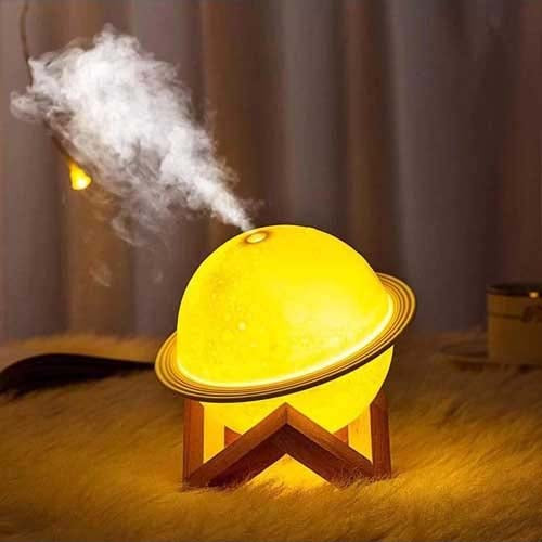 3D Moon Lamp Humidifier with LED Night Light