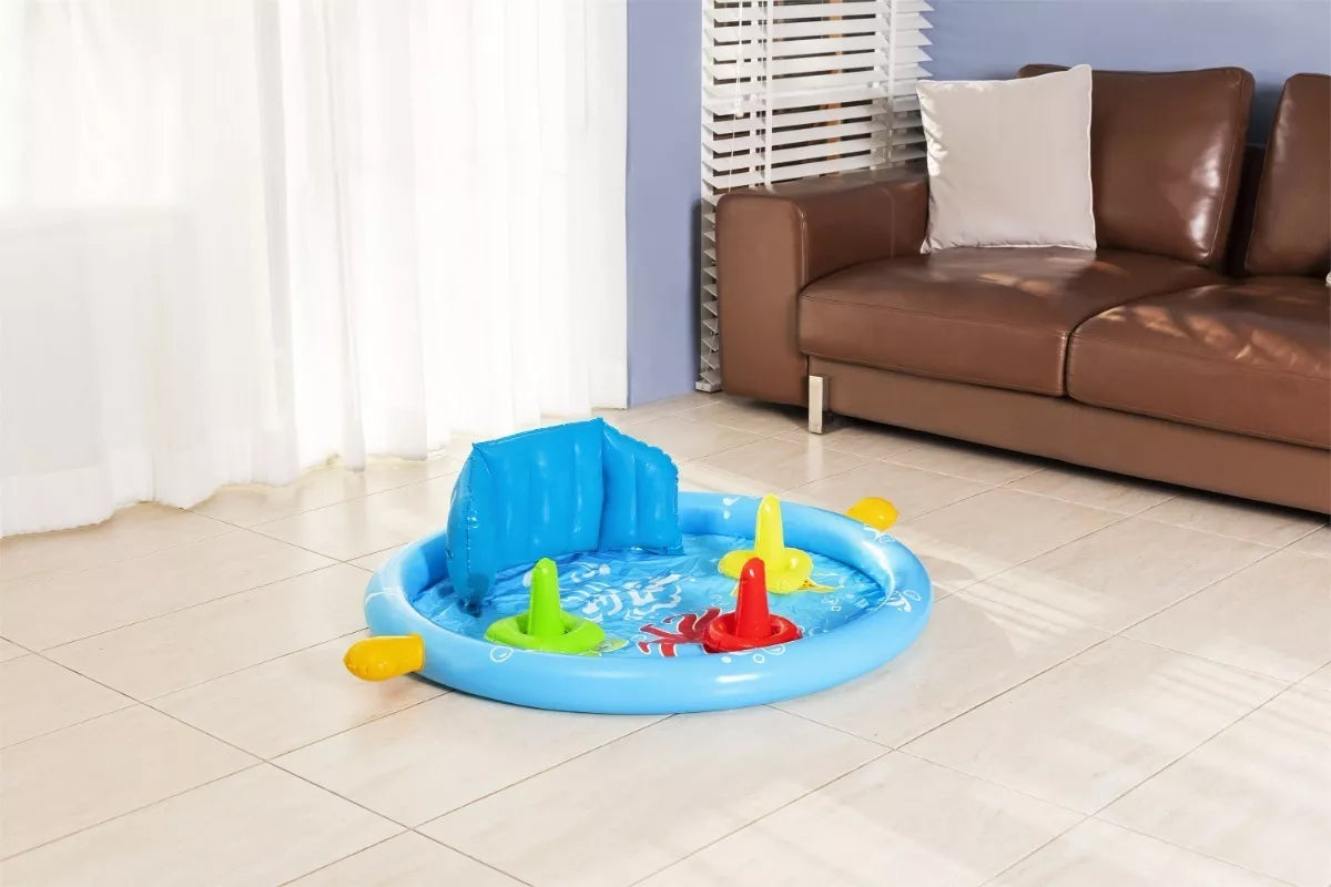 BESTWAY Pool With Roof Backrest And Sorter For Babies  45in x 35in x 30in