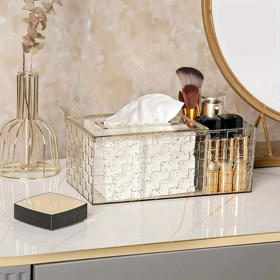 LUXOR ACRLYLIC TISSUE BOX WITH HOLDER