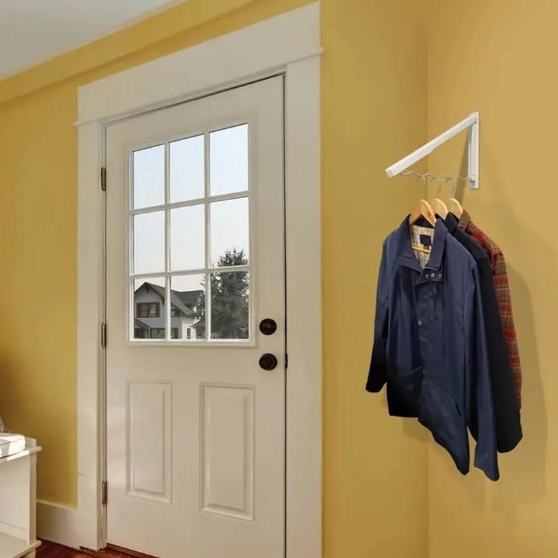 FOLDABLE WALL MOUNTED CLOTH HANGER