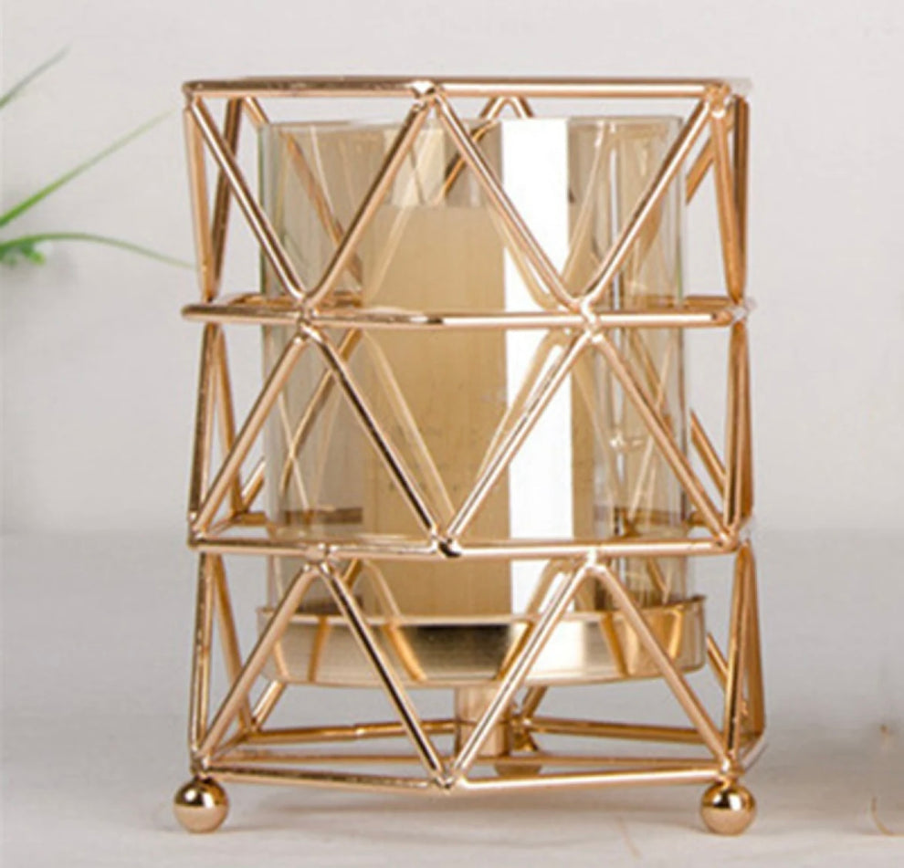 Geometric Candle Stand