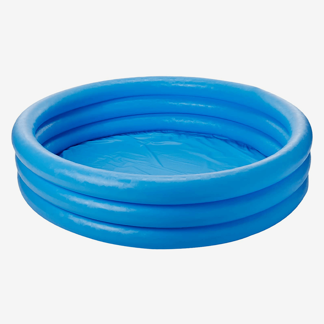 INTEX Three Ring Portable Blue Pool For Kids 45in x 10in