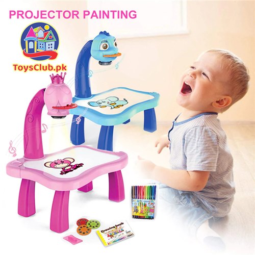 Drawing Projector Table for Kids - Trace and Draw Projector Toy with Light & Music