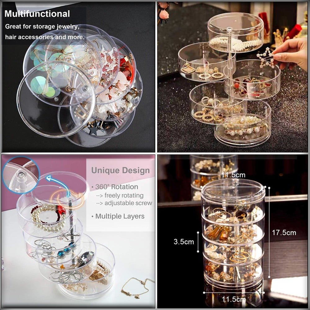 Acrylic Jewelry Organizer Fiver Layer