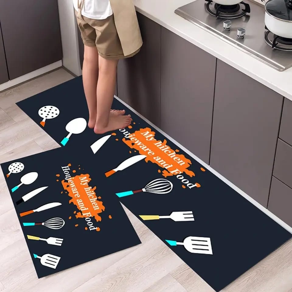 ABSORPTIVE HOME 2 PIECES ANTI SLIP PREMIUM MAT & RUNNER