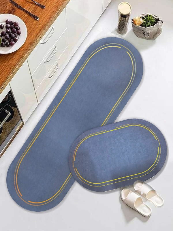 ABSORPTIVE HOME 2 PIECES ANTI SLIP PREMIUM MAT & RUNNER