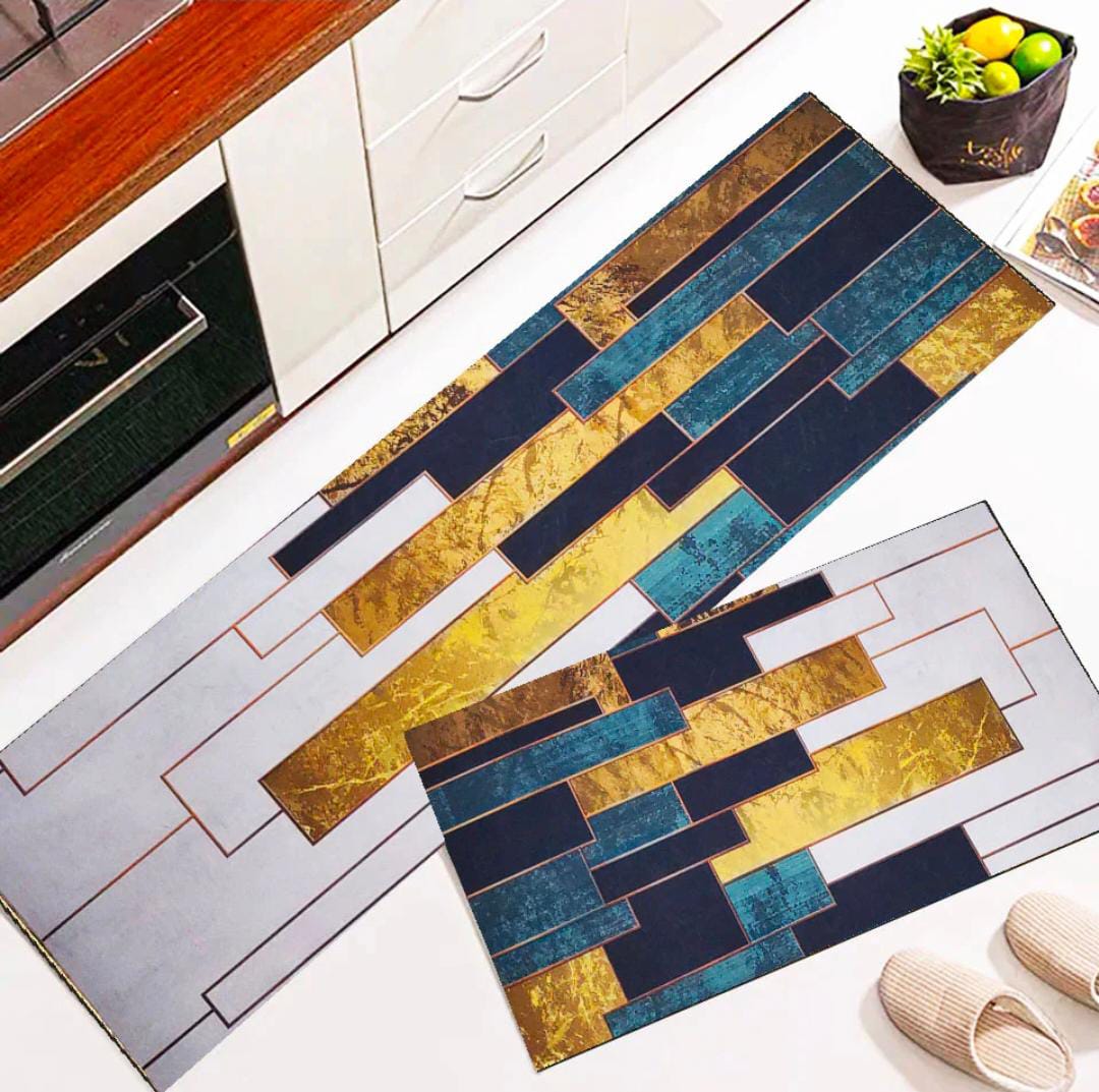 ABSORPTIVE HOME 2 PIECES ANTI SLIP PREMIUM MAT & RUNNER