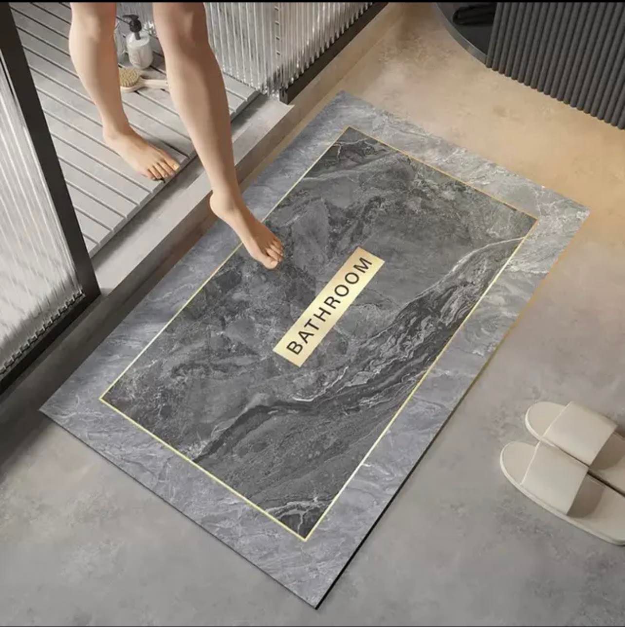 ABSORPTIVE NON-SLIP SQUARE FLOOR MAT