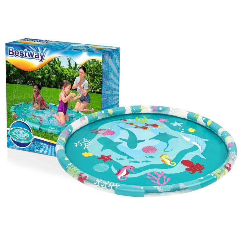 BESTWAY UnderWater Sprinkler Splash Pad Pool With a Fountain 65in