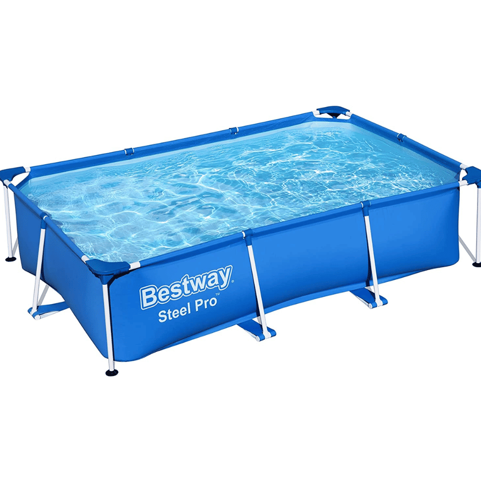 BESTWAY Steel Pro Rectangular Shaped Swimming Pool 8ft 6in x 67in x 24in