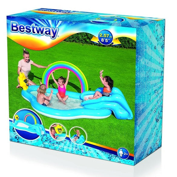 BESTWAY Rainbow Water Play Centre Pool For kids 8ft 5in x 57in x 36in