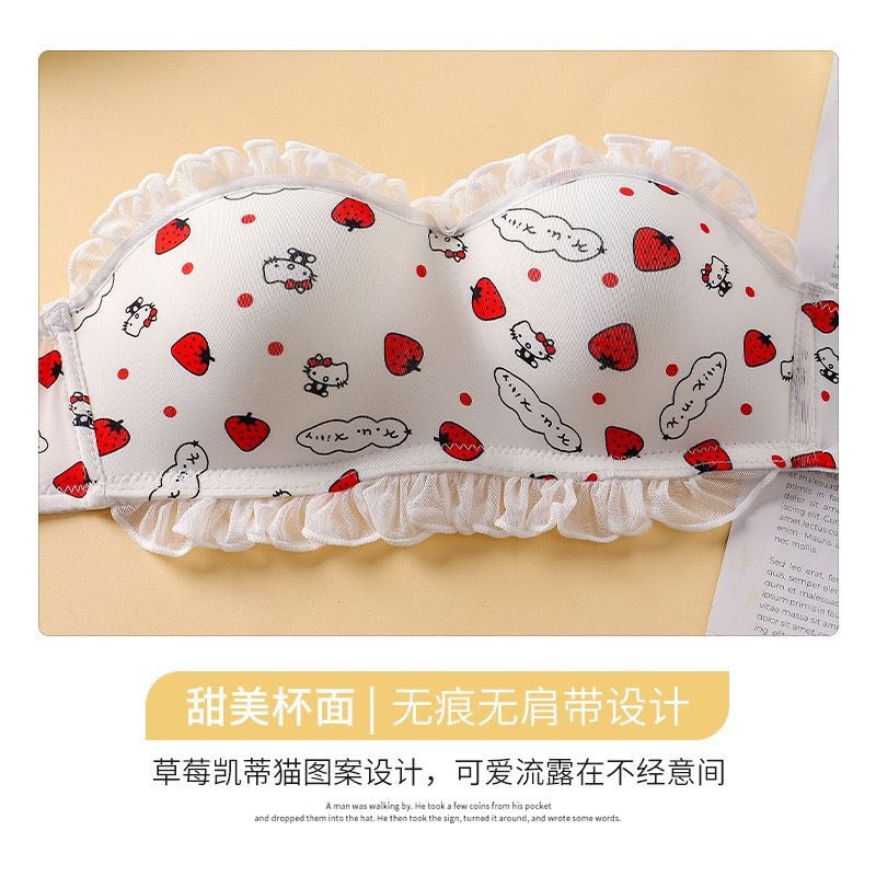 Elegance Home Japanese Style New Hello Kitty Print Padded Bra for girls