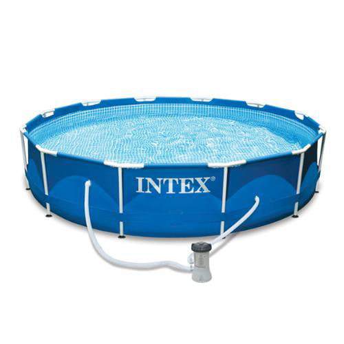 INTEX Beach Side Metal Frame Pool For Kids 12ft x 30in