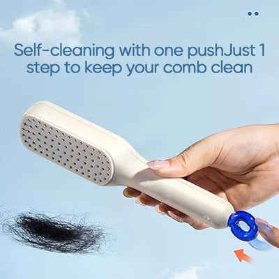 Self-Cleaning Anti-Static Massage Comb