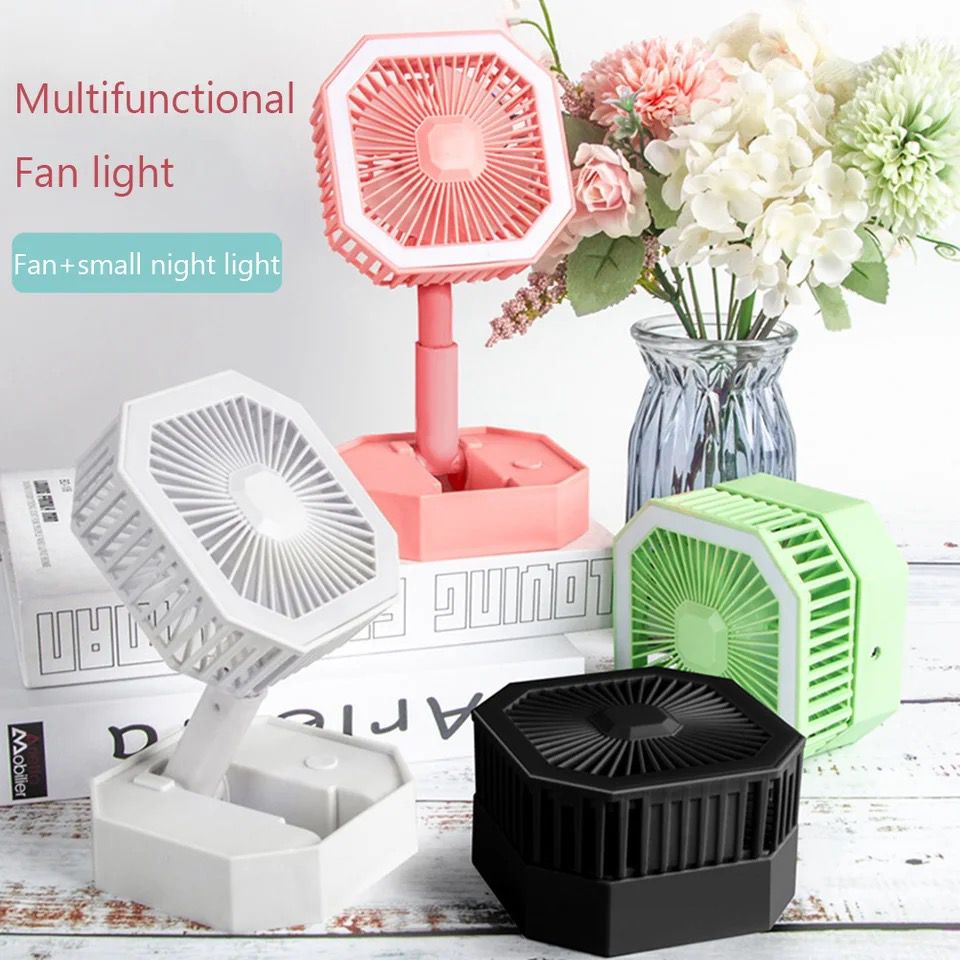 Multi-Functional Rechargeable Fan With Led Light