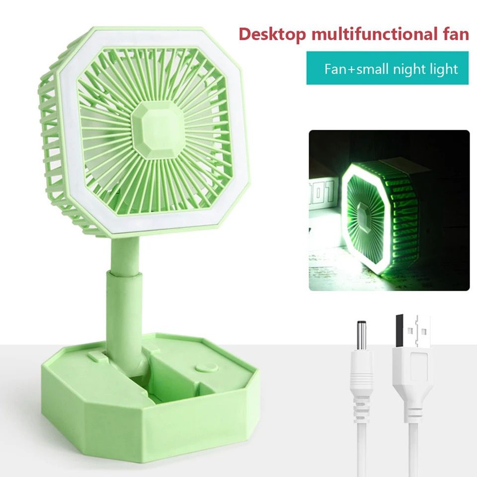 Multi-Functional Rechargeable Fan With Led Light