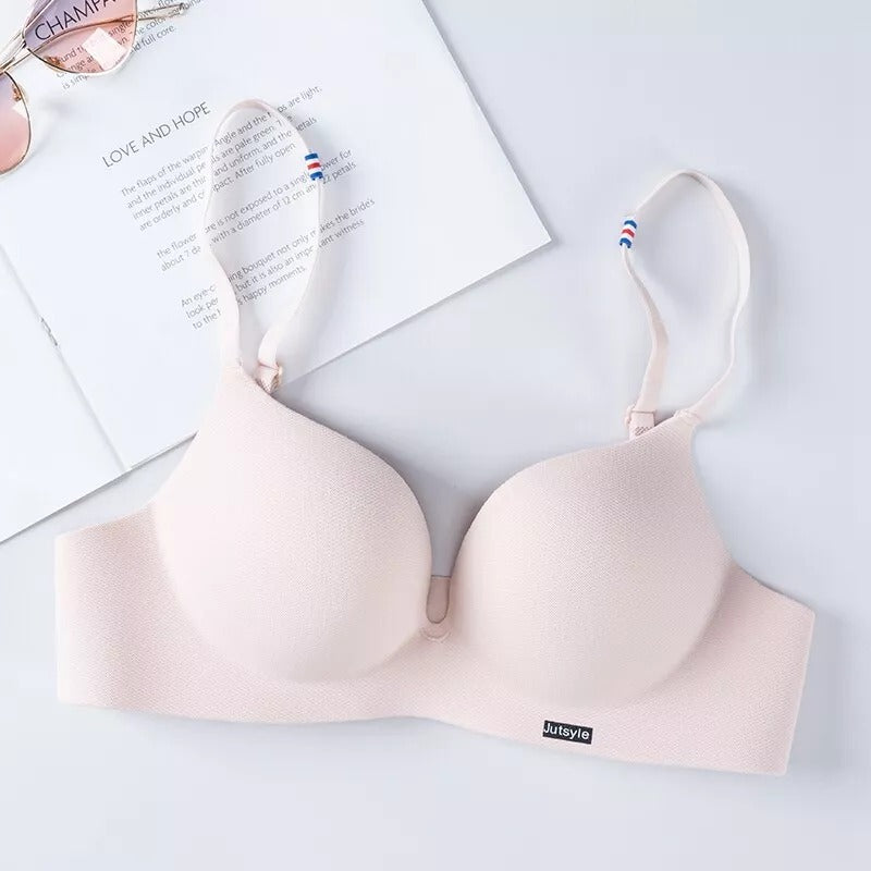 Push Up Comfortable Seamless Padded T-Shirt Bra 3D77