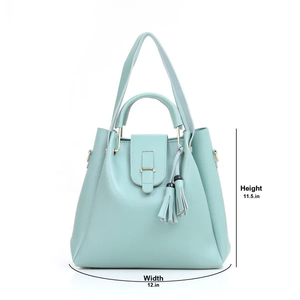 Aqua Green 3 Piece Ladies Handbag Set