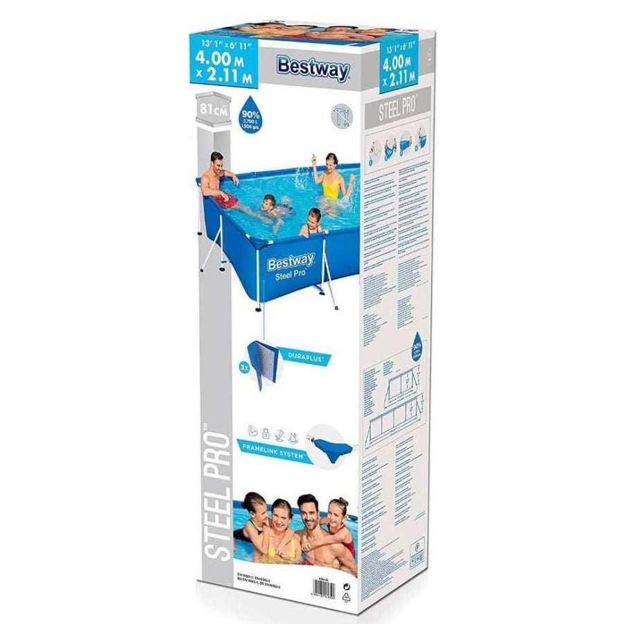 BESTWAY Steel Pro Detachable Children's Pool 13ft 1in x 6ft 11in x 32in