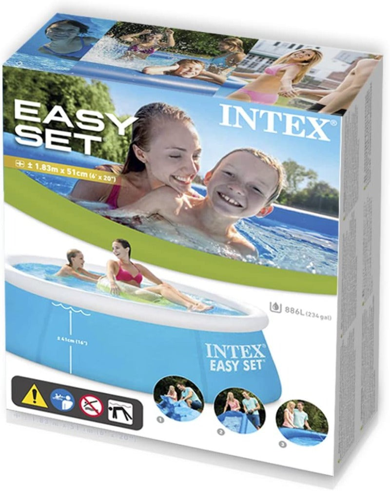 INTEX Swimming Easy Set Pool For Kids 6ft x 20in