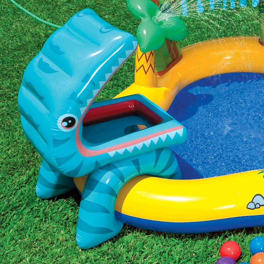 INTEX Dino Play Pool For Children 8ft 2in X 6ft 3in X 3ft 7in