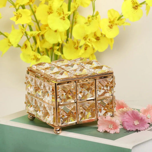 Elegant Golden Jewellery box
