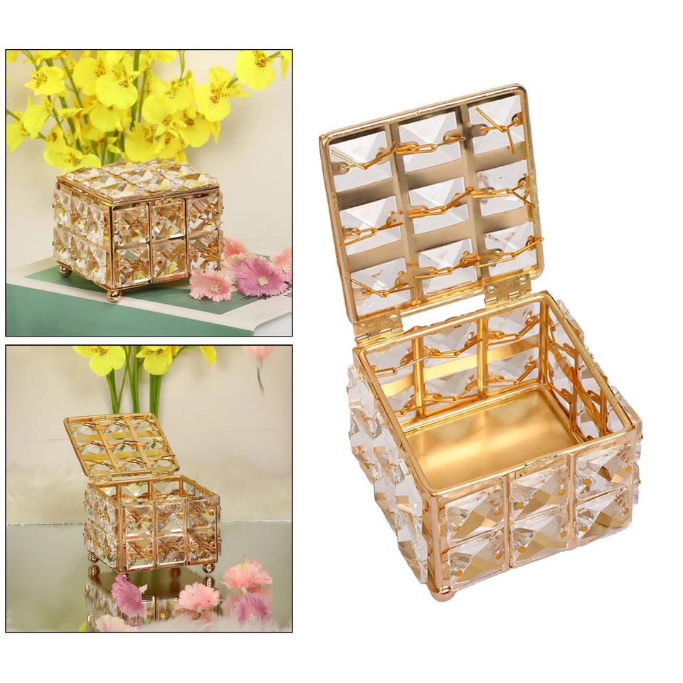 Elegant Golden Jewellery box