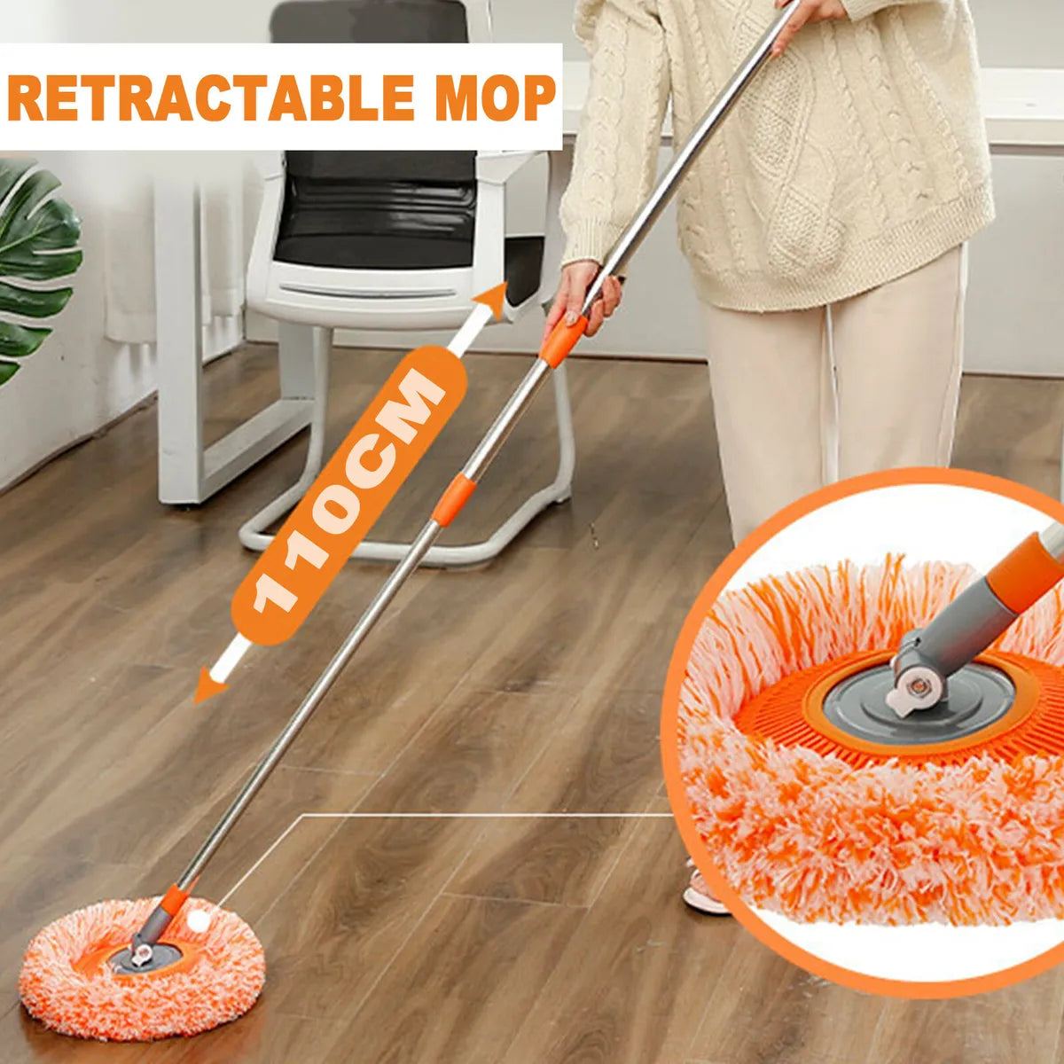 360° Rotatable Adjustable Cleaning Mop